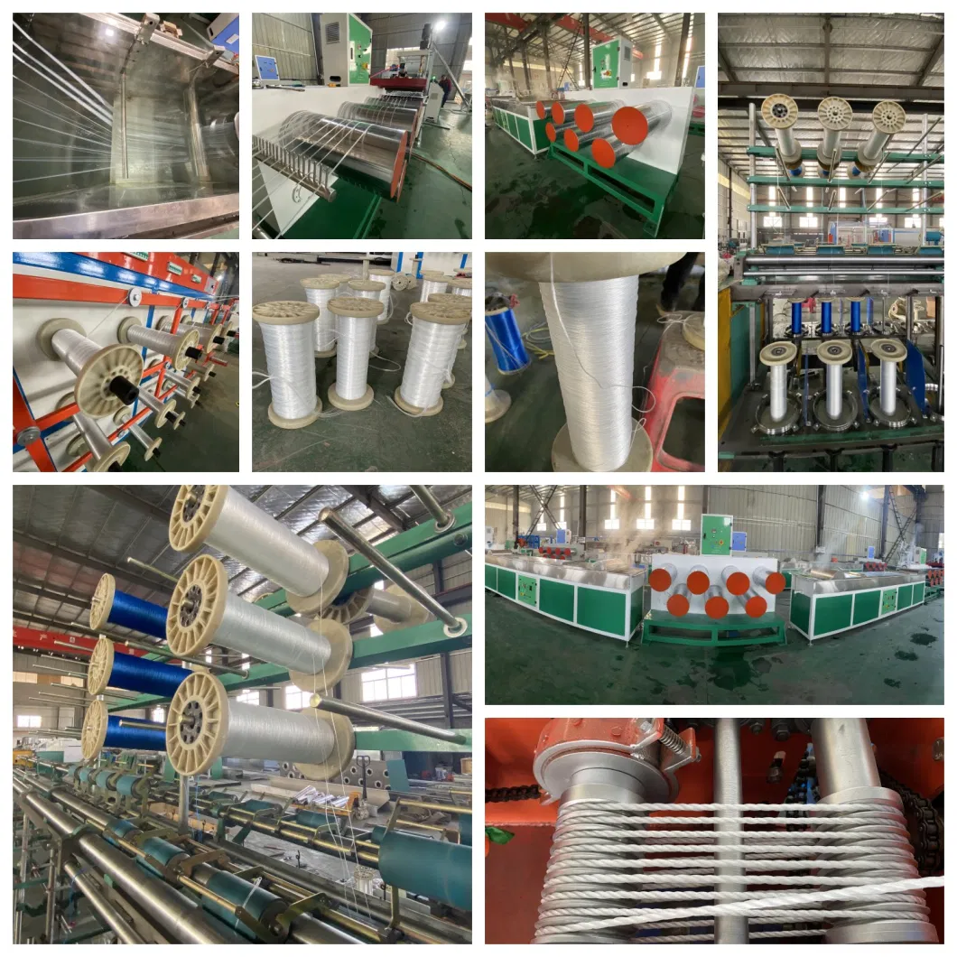 100% Recycled Pet Bottle Flakes Plastic Rope/Twine Filament/Yarn Extrusion/Twisting Making Machine