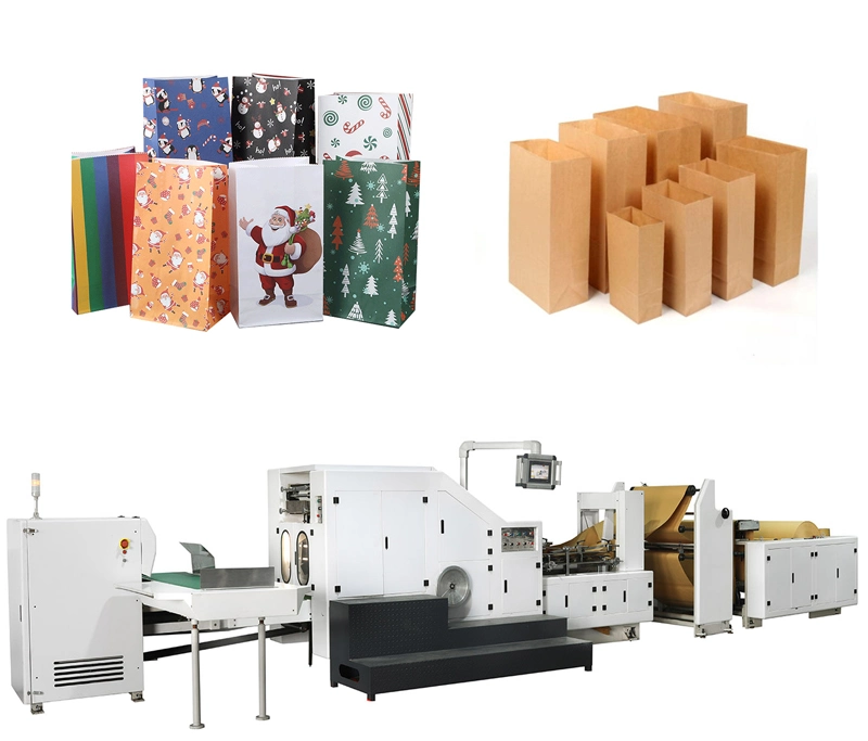 Square Bottom Paper Bag Making Machine Produce Paper Bags